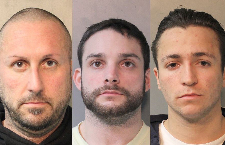 All three defendants were arraigned on January 17, 2025, at First District Court in Hempstead.